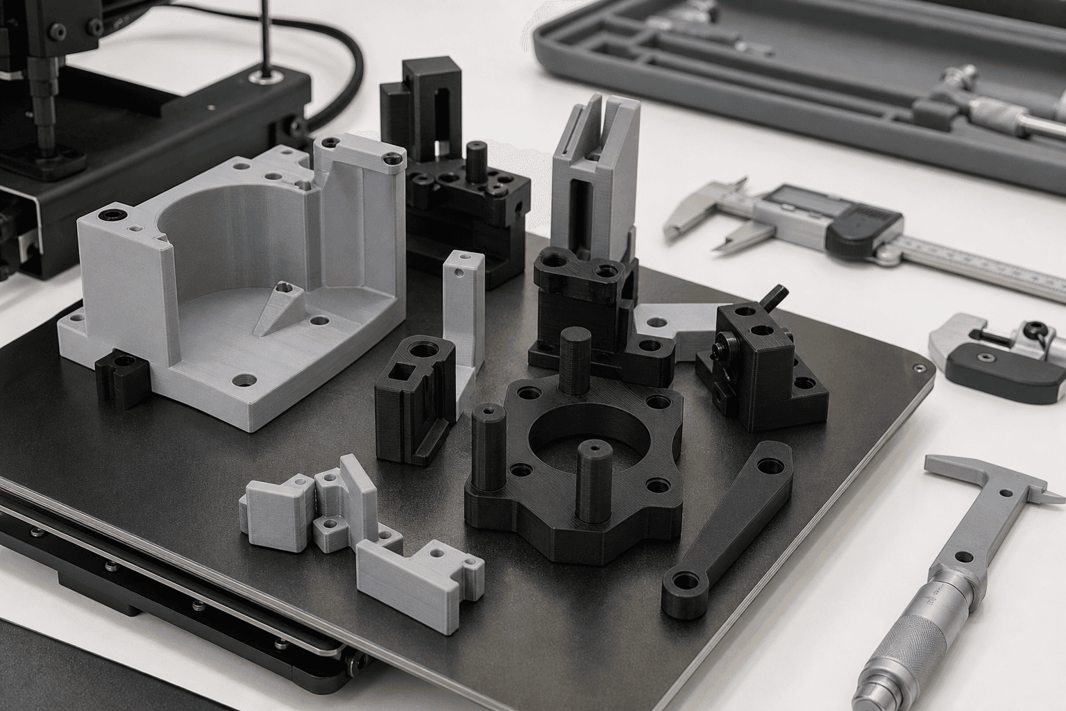 Custom 3D printed tooling, jigs, and fixtures